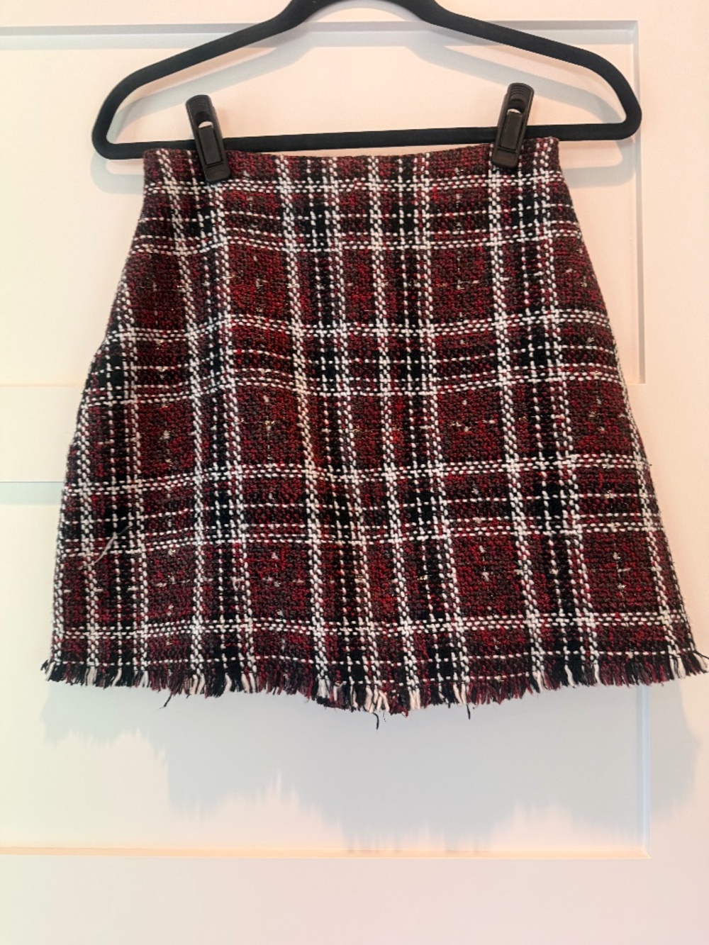 Santuary Tartan Mini Skirt with Metallic Detail
